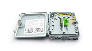 Quality ABS 1*12 Fiber Optic Termination Box 0.6kg Optical Fiber Distribution Box wholesale