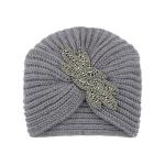 Crystal accessories Knit hat Heavy beaded hat warm woolen hat