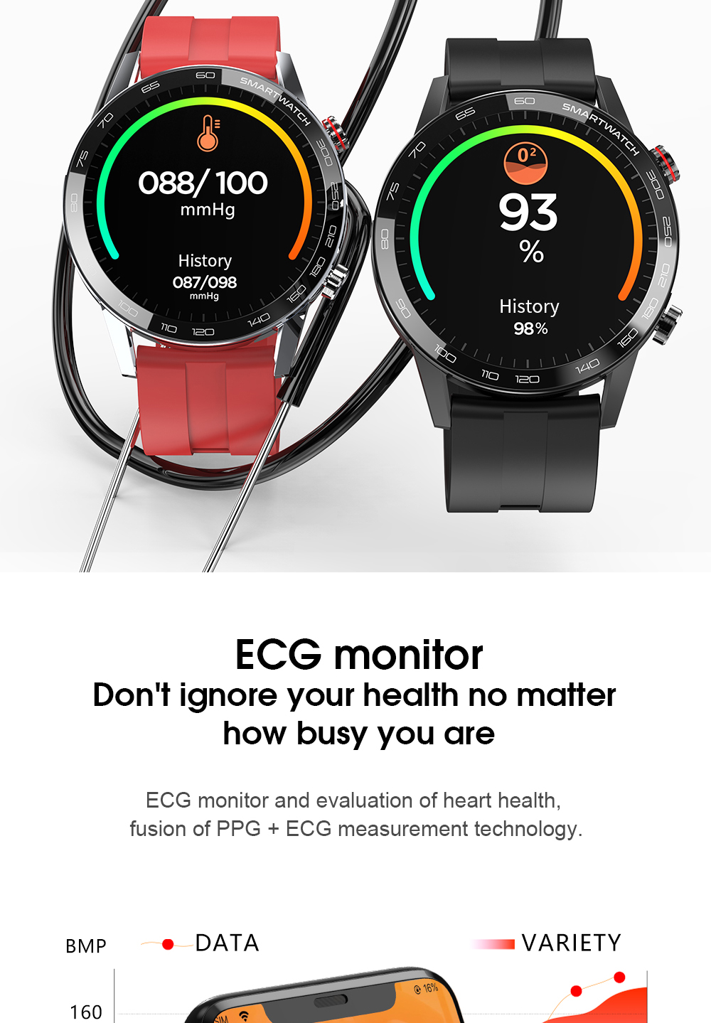 ECG Heart rate Amazfit Gts sport bracelet smart watch Apply For Huawei