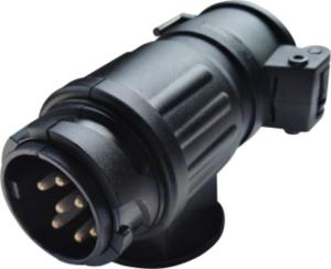 Quality Black Trailer Electrical Plug Socket Truck Heavy Duty 7 Pin Trailer Plug wholesale