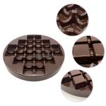 Round 24 Cavity Plastic Chocolate Packaging Customizable Plastic Chocolate Tray