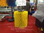 100W Nylon Body Cow Scratching Brush , Yellow Hanging Type Cattle Brush