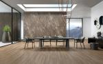 Bedroom Wood Effect Ceramic Floor Tile Black Wood Porcelain Tile 200*1200mm