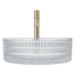 12mm Thickness Glass Vessel Basins Crystal Clear Sink No Leakage