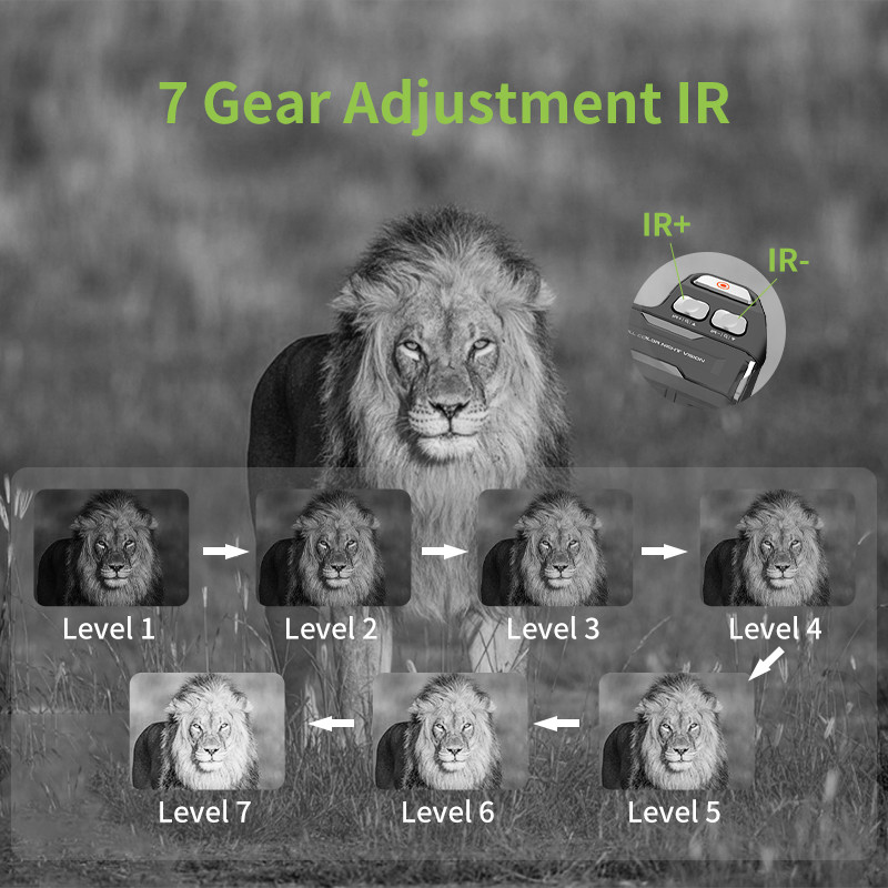 Adjustable Ir Vision Binoculars 4K Infrared Night Vision Device