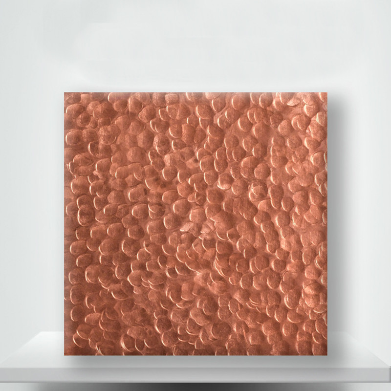 304 316 Stainless Steel Hand Hammered Lentil Pattern Texture Metal Sheet