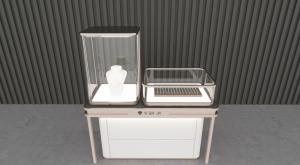 Quality OEM ODM Mobile Jewelry Store Showcases With Aluminum Alloy Frame wholesale