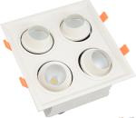 80lm / W Recessed Adjustable LED Downlights Indoor LED Grille Downlight