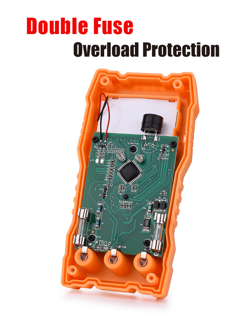 200mA Handheld Digital Multimeter , 600V Manual Ranging Digital Multimeter