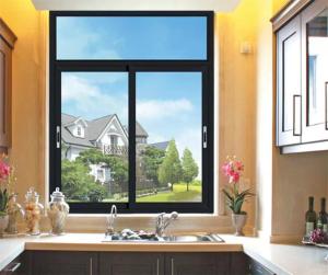 Fluorocarbon Spray Aluminum Sliding Window with Custom Glass Options