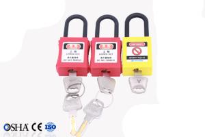 Quality 38MM Steel Shackle Safety Lockout Locks With Master Keys wholesale