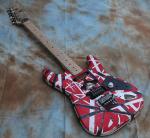 Custom Eddie Van Halen TRIBUTE Electric Guitar Frankenstein Frankenstrat Style