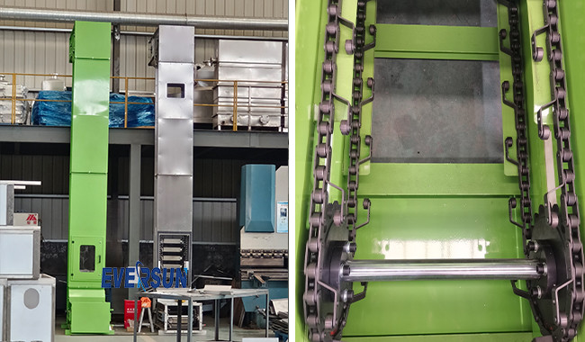304 Stainless Steel Z Bucket Elevator Conveyors Candy Packaging Lifting Machine