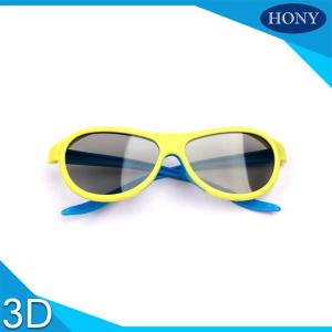 Quality Adult Passive Cinema 3D Glasses Linear Polarized Lens With Blue / Yellow Color wholesale