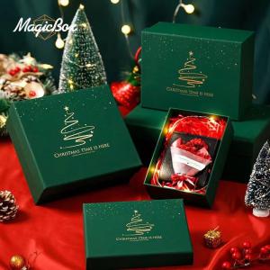 Quality Custom Order Accepted Rigid Paper Boxes With Lid for Christmas Birthday Gift Packaging wholesale