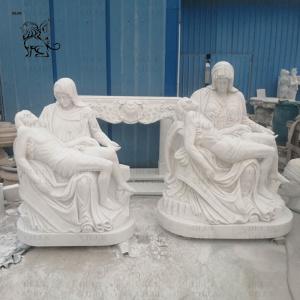 Quality Marble Pieta Statue Mourning of Christ Life Size Virgin Mary Jesus Saint Madonna Stone Sculpture Church Religious wholesale