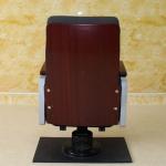 Flameproof Black Theatre Cinema Hall Chairs With PU Foam Collapsible High