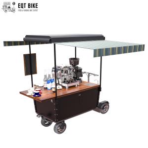 Quality Multifunctional Electric Street Coffee Vending Cart With 48V Battery wholesale