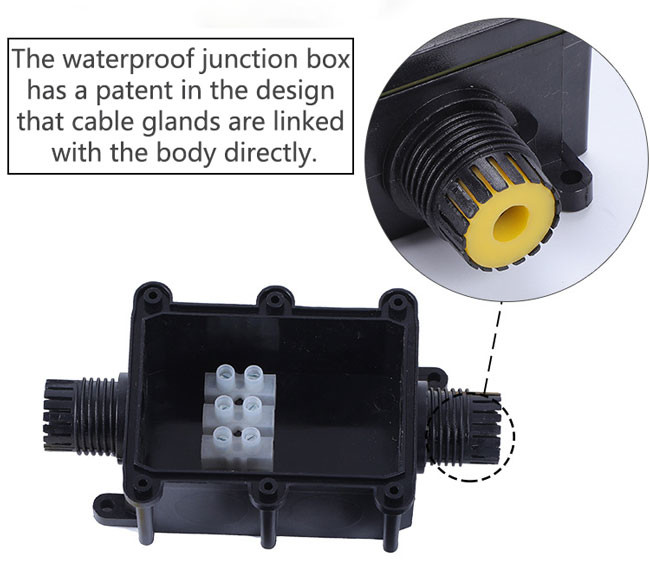 IP68 Outdoor Pool Light Accessories , Double - Way Swimming Pool Light Junction Box