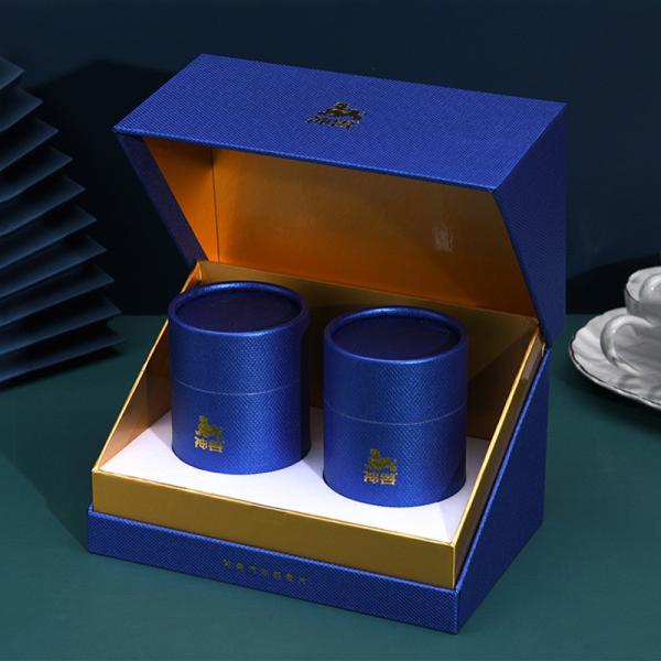 Customized Flip Tea Gift Box CMYK Color Offset Printing Recycled Paperboard