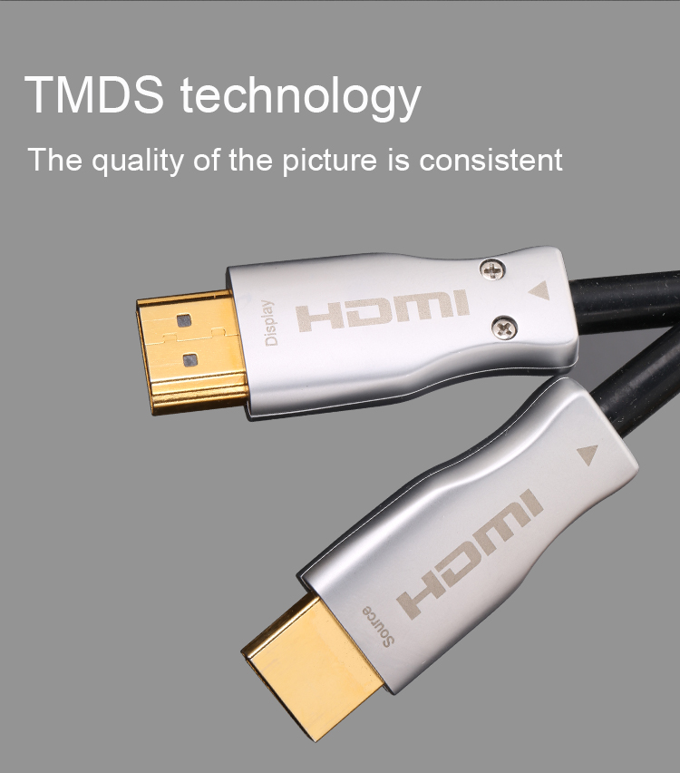 50m 4k HDMI AOC Cable Coaxial Type With PVC Jacketed MALE To MALE