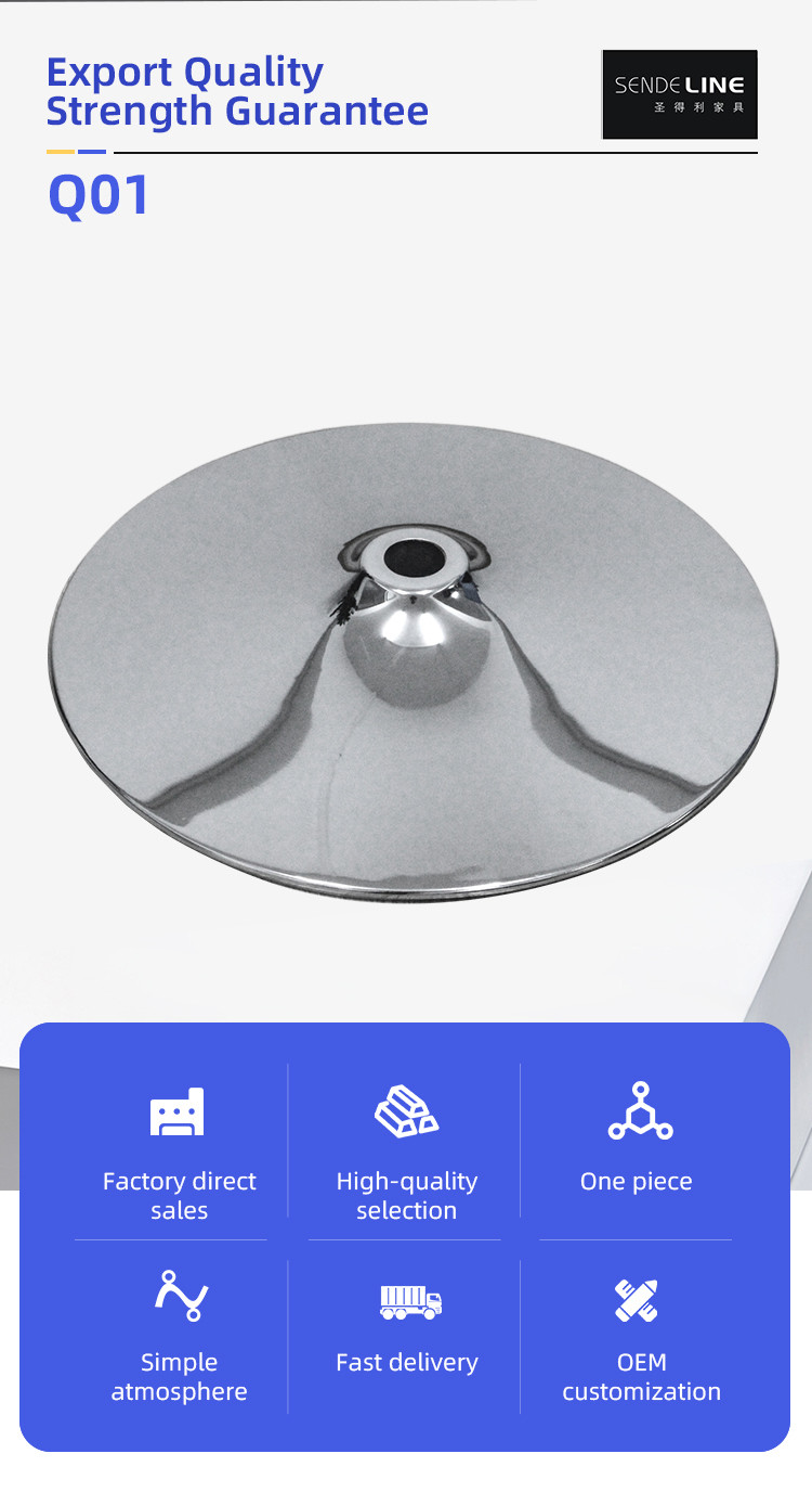 Chrome Bar Stools Accessories Plated Color Round Swivel Chair Base 300mm 380mm 400mm
