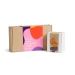 Printed Cosmetic Packaging Box Embossed Texture Gold Foil Stamping Custom