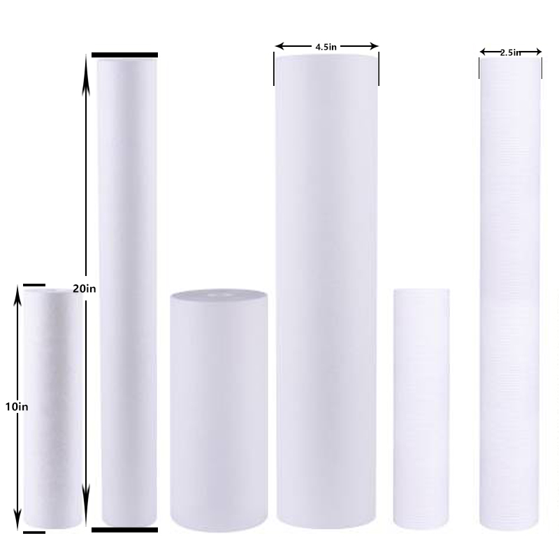 20 inch Melt Blown PP Sediment Cotton Filter Cartridge for Household Appliances