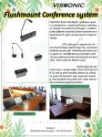 Flush Mounting Audio Conference System Digital Microphone Meeting Room