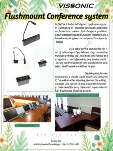 Quality Flush Mounting Audio Conference System Digital Microphone Meeting Room Microphone wholesale