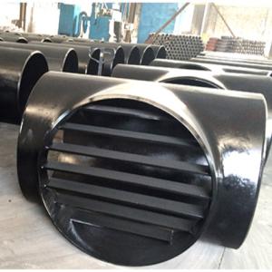 China asme b16.9 carbon steel astm a234 wpb butt welding reducing tee barred tee on sale