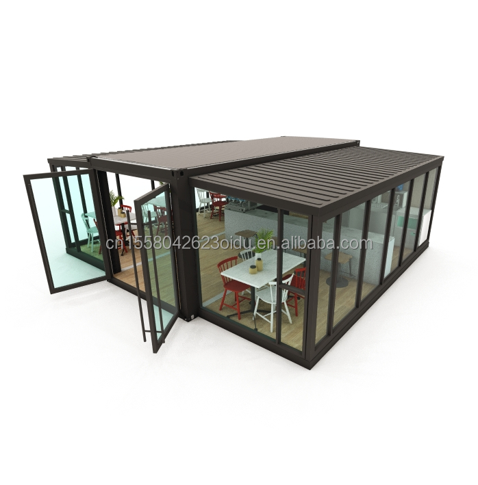 Main Structure Galvanized Steel Square Tubes Container Modules for Modern Hotel Coffee Shop in EU Australia