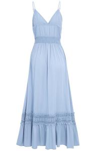 Quality Small Order Clothing Manufacturers Women'S 100% Viscose High Waist V - Neck Maxi Dress wholesale