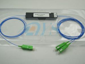 Quality FC/APC Fiber Optic 1x8 PLC splitter, plastic ABS box packing 1260/1650 wholesale