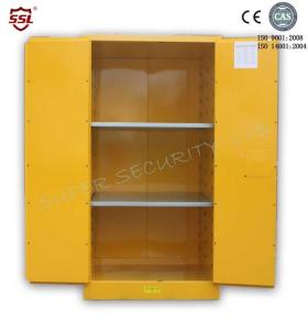 Quality Fireproof Chemical Storage Cabinet With Zinc Lever Lock , Galvanized Shelves wholesale