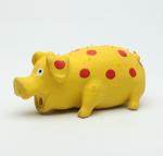 Small Cute Durable Squeaky Dog Toys / Eco - Friendly Rubber Pig Toy For Dogs
