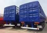 Multi Color Semi Low Bed Trailer , Normal Suspension Semi Equipment Trailer