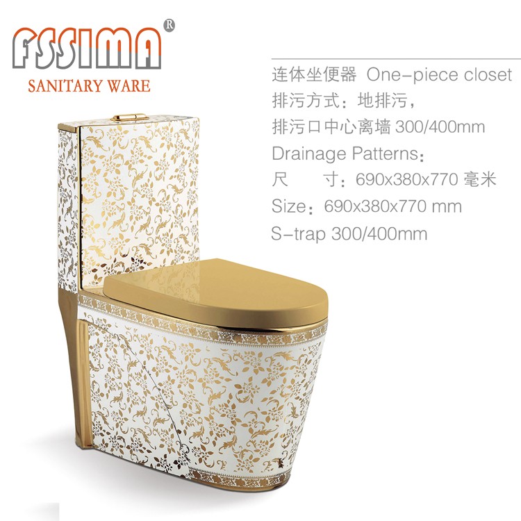 One Piece Two Piece Toilets Ceramic Water Closet 740x360mm