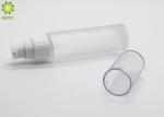 Small Empty Cosmetic Containers , 30ml Glass Pump Bottles For Essence CBD Oil