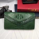 Fashion Genuine Crocodile Skin Female Women Small Envelop Purse Real Alligator