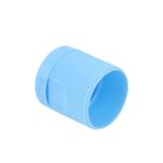 24/410 Striped Plastic Butterfly Flip Top Cap Matte Blue Skin Lotion Bottle Cap