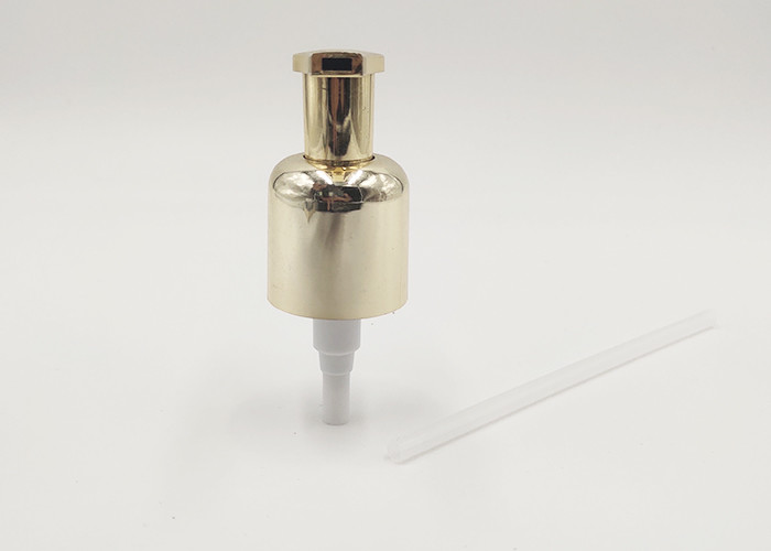 Golden Long Neck Size Cosmetic Lotion Pump High Practicality For Shower Gel