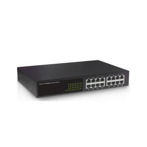 Quality 100M 16 Port Rack Mounted Network Switch With 11 Inch Iron Housing wholesale