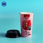 Customized Logo Plastic Yogurt Parfait Cups Non Spill Small Round Plastic