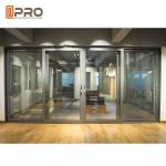 Australia Anti Noise Aluminium Sliding Glass Doors System Customized Size