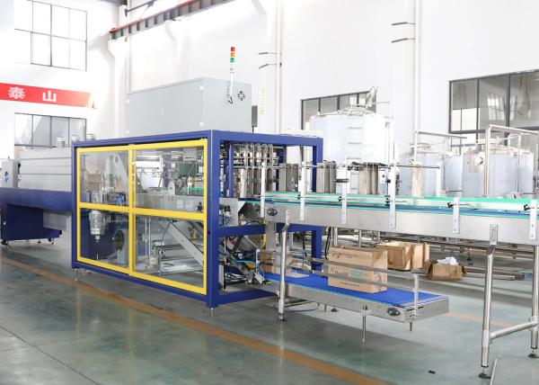 Water Juice Bottle Shrink Packaging Equipment Cardboard Trayer Shrink Sleeve