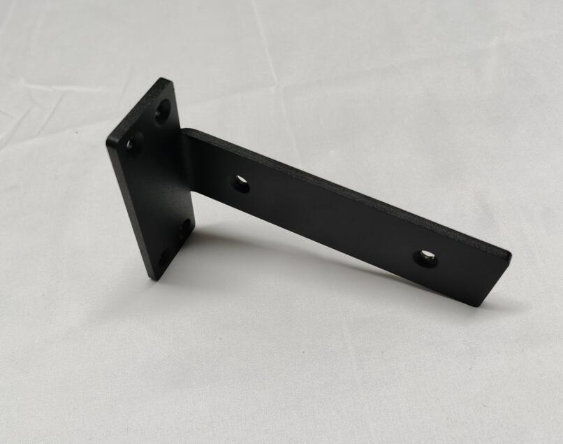 Powder Coated L Shape Shelf Bracket Hidden Steel Brackets for Shelves 0.2Inch Thick