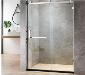 Quality Stainless Steel Frame Shower Tempered Glass Sliding Bathroom Shower Screen OEM wholesale