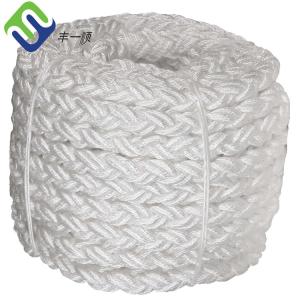 Quality 12 Strand Marine Ropes White Nylon Multifilament Mooring Rope 8 Strand Ropes wholesale