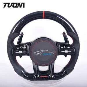 Quality Mercedes Real Carbon Fiber Leather Steering Wheel 350mm Automotive Parts wholesale